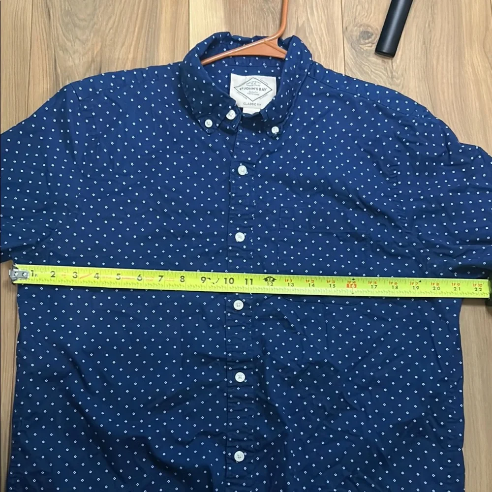 St. John's Bay Blue Casual Button Down Shirt